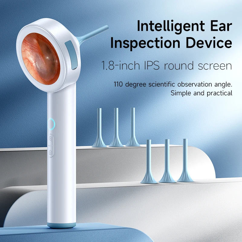 Ear Cleaner 1.8’’ Screen Ear Camera  Instant On/Record, Home & Pet Otoscope