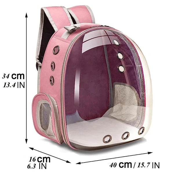 Pet Carrier Backpack Transparent Capsule Shape