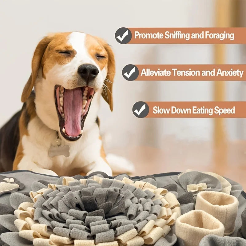 Sniffing Mat For Dogs, Interactive Durable Dog Slow Feeding Pad Training Mat