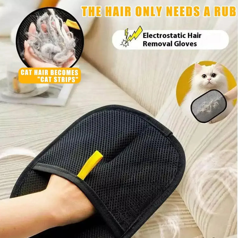 Pet Hair Remover Brush Kitten Hair Remover Gloves Deshedding