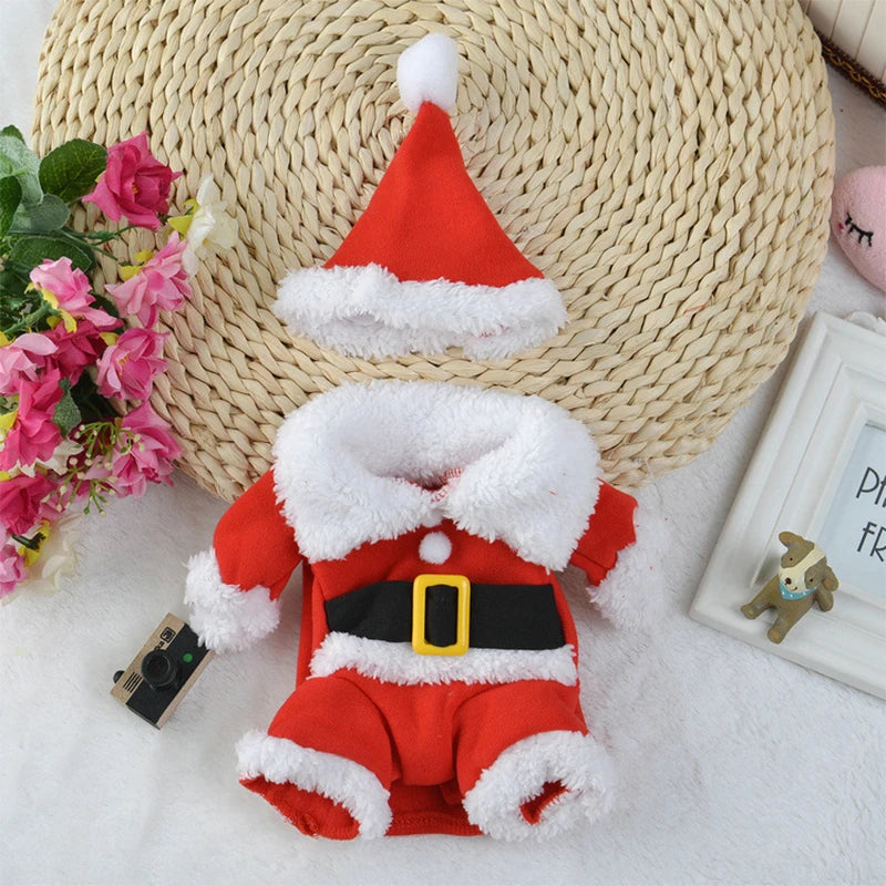 Cute Dog Santa Claus Outfit Christmas Costume for Small Dogs