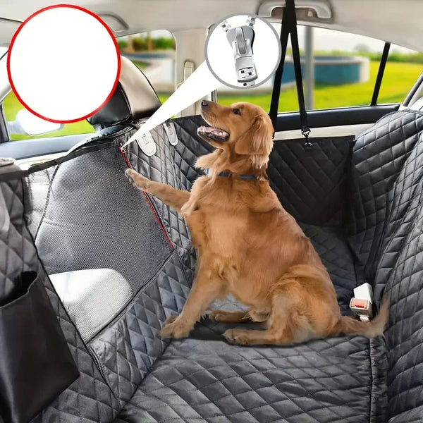 100% Waterproof Dog Car Seat Covers with Mesh Window